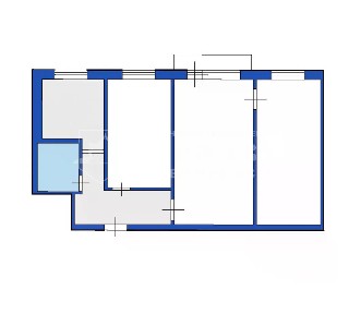 Продается 3-комн. квартира, 59 м²