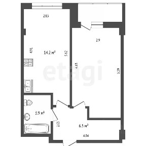 Продается 1-комн. квартира, 39,2 м²