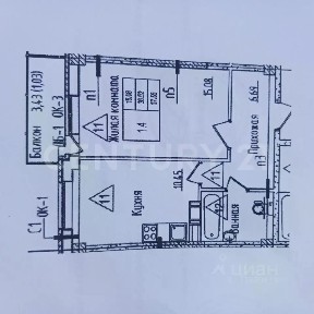 Продается 1-комн. квартира, 36,4 м²