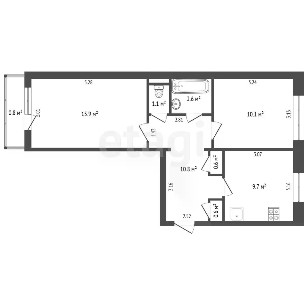 Продается 2-комн. квартира, 51 м²