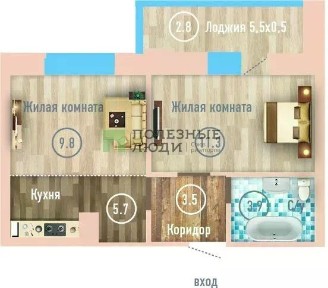 Продается 1-комн. квартира, 34,9 м²