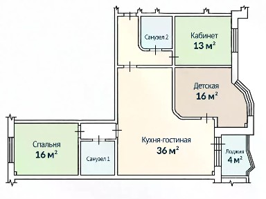 Сдается 3-комн. квартира, 100 м²