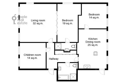 Сдается 4-комн. квартира, 125 м²