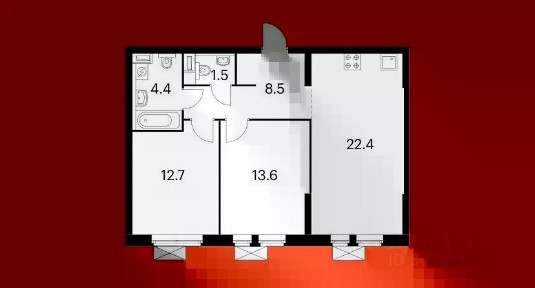 Сдается 2-комн. квартира, 64 м²