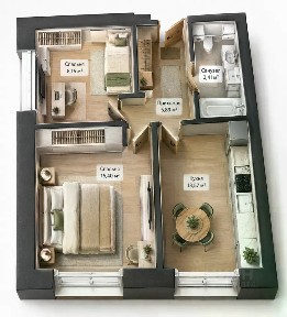 Сдаются 2-комн. апартаменты, 50 м²
