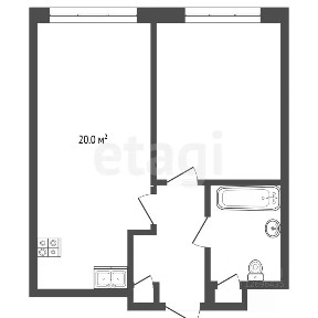 Сдается 1-комн. квартира, 43,1 м²