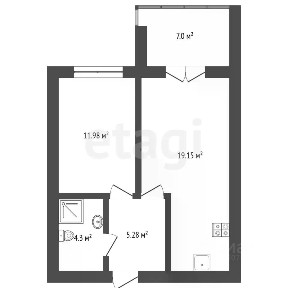 Сдается 1-комн. квартира, 40 м²