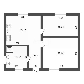 Продается 1-этажный дом, 87,5 м²