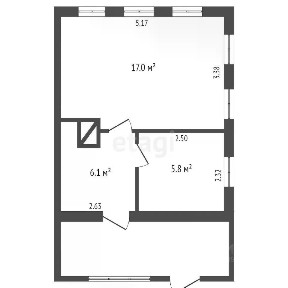 Продается 1-этажный дом, 35 м²