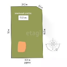 Продается участок, 15 сот.