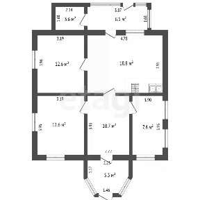 Продается 2-этажный дом, 77,5 м²