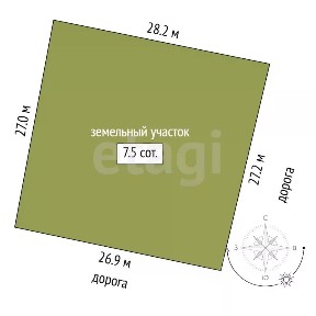 Продается участок, 7,48 сот.