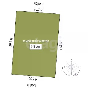 Продается участок, 5,82 сот.
