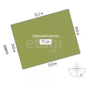 Продается участок, 7,5 сот.