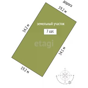 Продается участок, 7 сот.