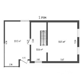 Продается 2-этажный дом, 60 м²