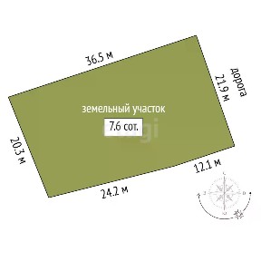 Продается участок, 7,56 сот.