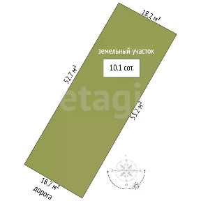 Продается участок, 10,11 сот.