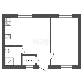 Продается 1-этажный дом, 44 м²