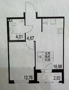 Сдается 2-комн. квартира, 39 м²