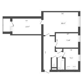 Продается 3-комн. квартира, 57,3 м²