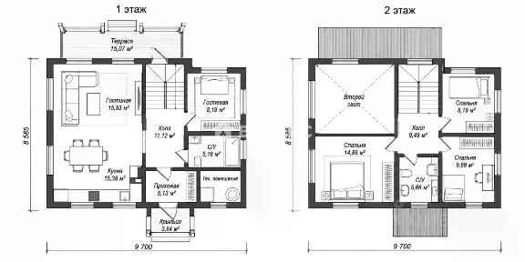 Продается 2-этажный дом, 142 м²