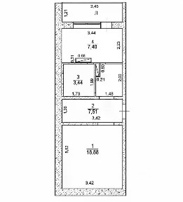 Продается 1-комн. квартира, 37,2 м²