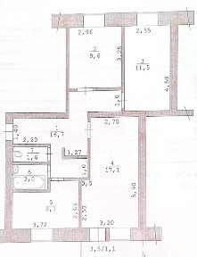 Продается 3-комн. квартира, 69,7 м²