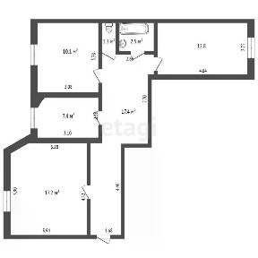 Продается 3-комн. квартира, 70 м²