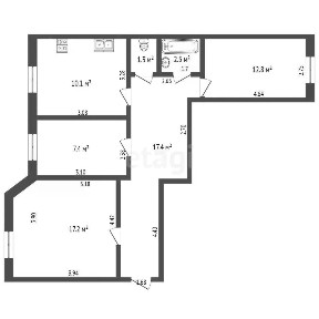 Продается 3-комн. квартира, 79,5 м²