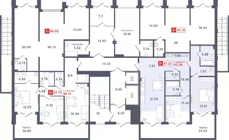 Продается 2-комн. квартира, 109,66 м²
