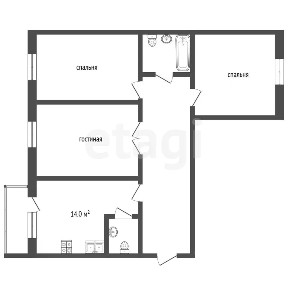 Продается 3-комн. квартира, 80,8 м²