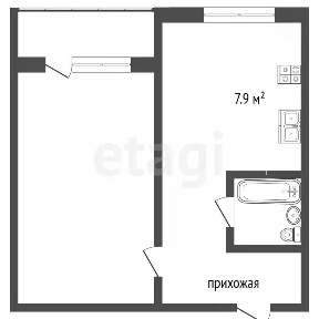 Продается 1-комн. квартира, 35,4 м²