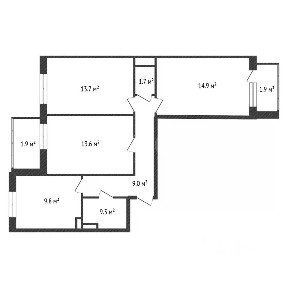 Продается 3-комн. квартира, 66,6 м²