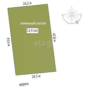 Продается участок, 11,39 сот.