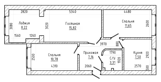 Продается 3-комн. квартира, 66 м²