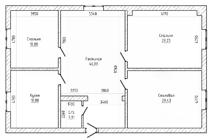 Продается 4-комн. квартира, 166 м²