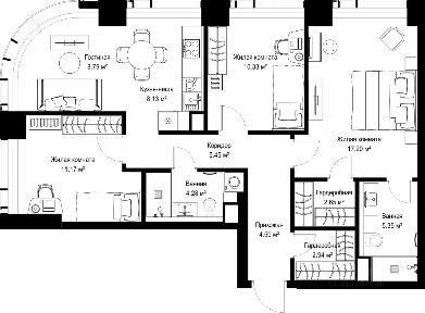 Продается 3-комн. квартира, 80,88 м²