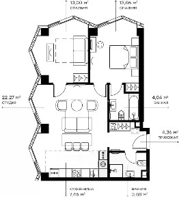 Продается 2-комн. квартира, 69 м²