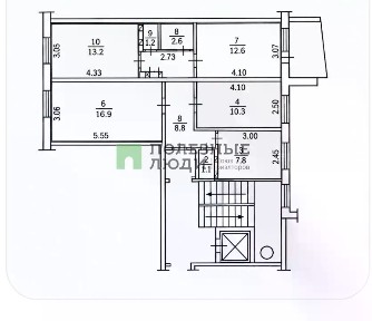 Продается 4-комн. квартира, 73 м²