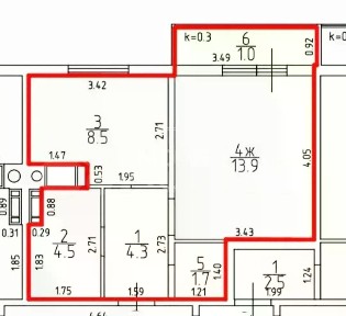 Продается 1-комн. квартира, 32,7 м²