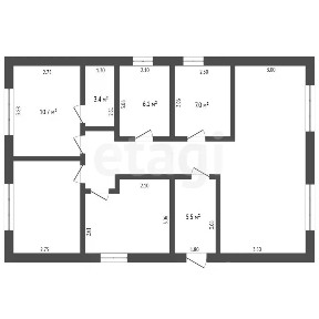 Продается 1-этажный дом, 135 м²