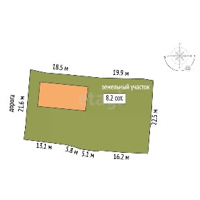 Продается 1-этажный дом, 81,1 м²