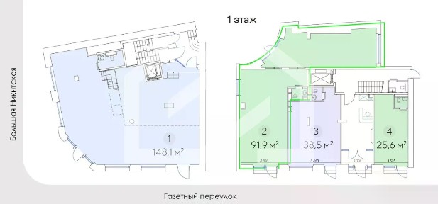Сдается помещение свободного назначения, 91,9 м²