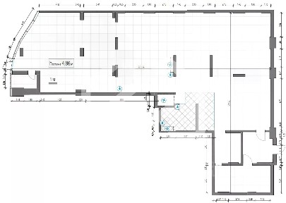 Сдается торговая площадь, 370,5 м²
