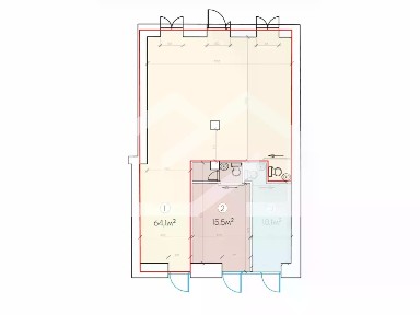 Сдается торговая площадь, 64,1 м²