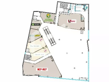Сдается торговая площадь, 48,1 м²