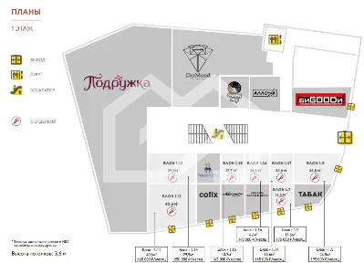 Сдается торговая площадь, 40,6 м²