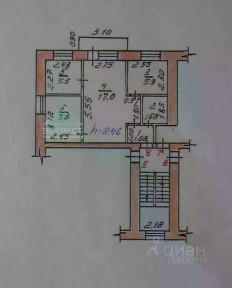 Продается 2-комн. квартира, 41,1 м²