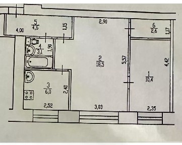 Продается 2-комн. квартира, 45,2 м²